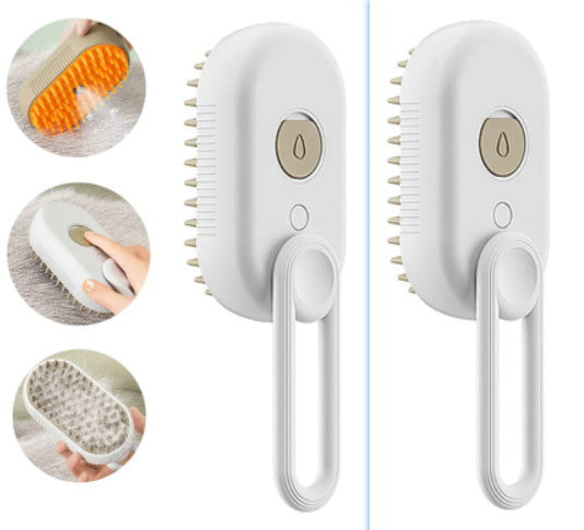 Cat Steam Brush Steamy Dog Brush 3 In 1 Electric Spray Cat Hair Brushes